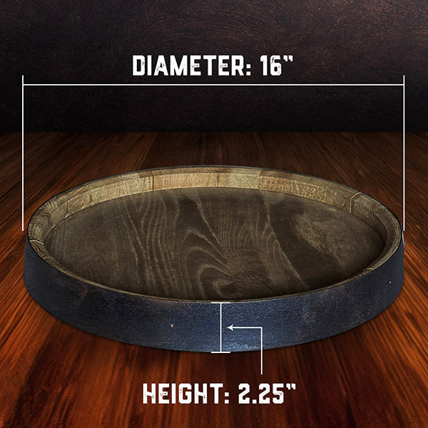 Whiskey Display Barrel Top dimensions