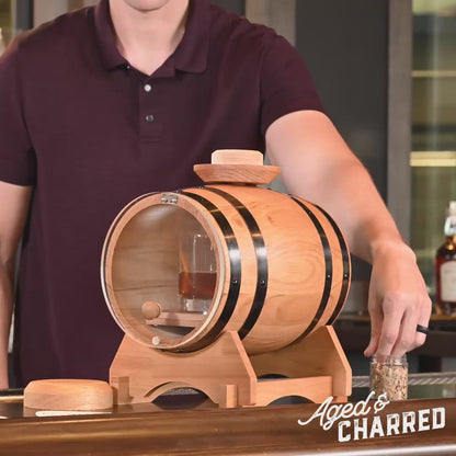 Video demonstrates on how to use the Aged & Charred smoke barrel kit