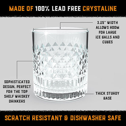 Crystalline whiskey glass specifications